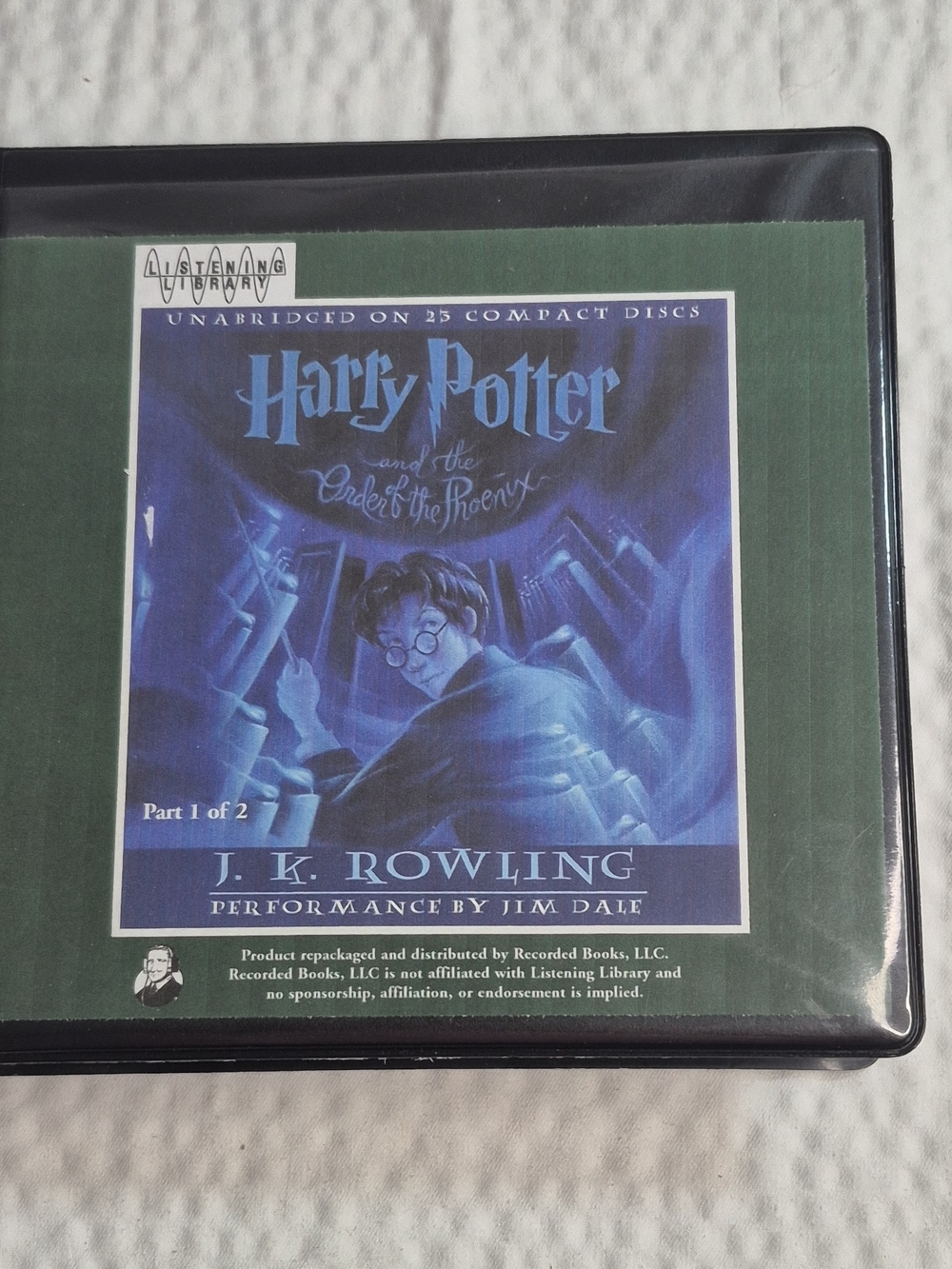J.K. Rowling Harry Potter Order of the Phoenix Unabridged Audio CD Jim Dale